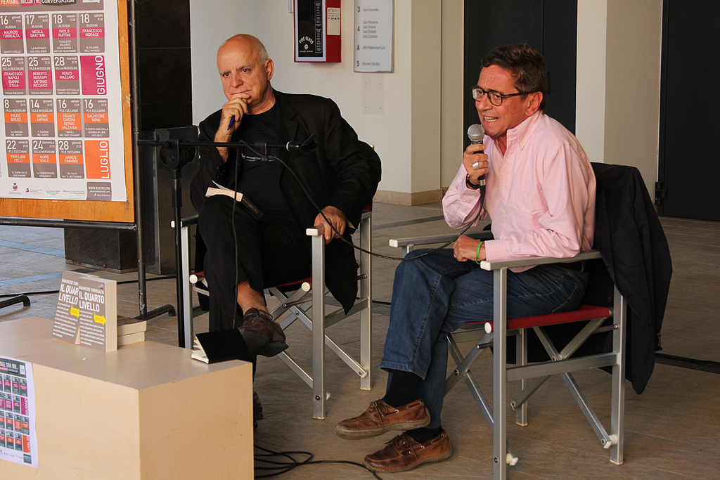 Maurizio Torrealta e Saverio Lodato (foto di Laura Murino)